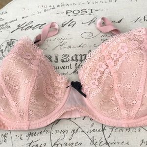 Pink Betsy Johnson bra